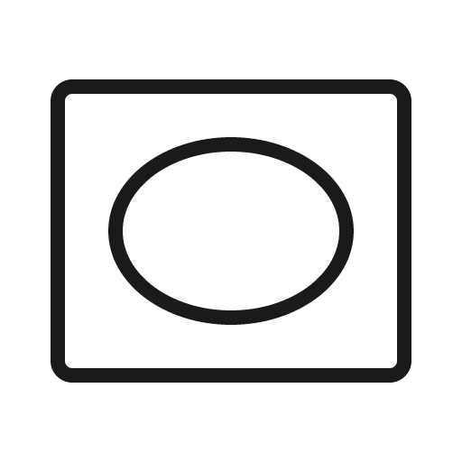 Vignette thin icon, thin style, from Phosphor