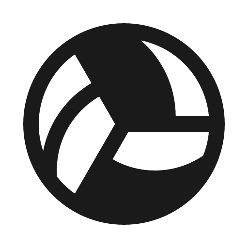 Volleyball fill icon, filled style, from Phosphor