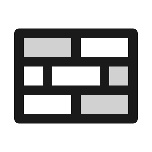 Wall duotone icon, two-tone style, from Phosphor