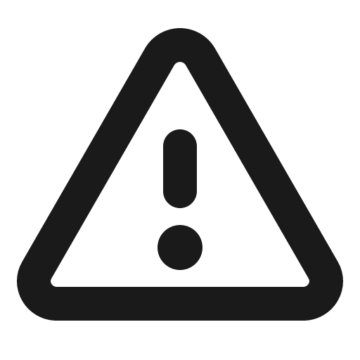 Warning bold icon, bold style, from Phosphor