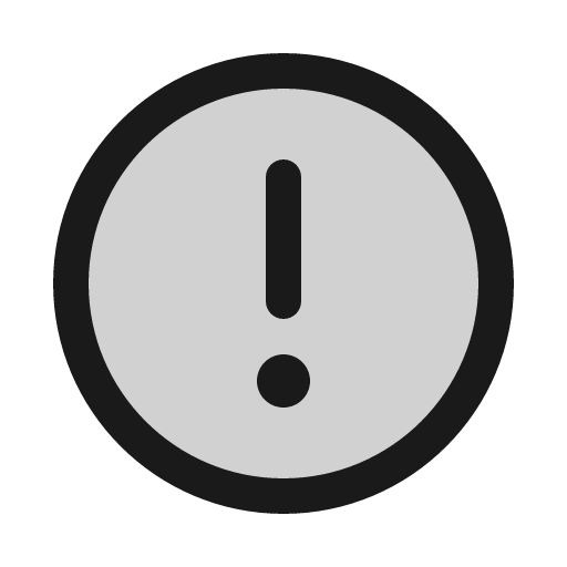 Warning circle duotone icon, two-tone style, from Phosphor