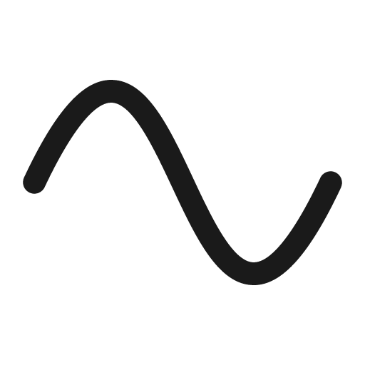 Wave sine icon, solid style, from Phosphor