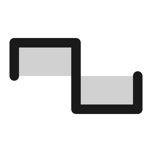 Wave square duotone icon, two-tone style, from Phosphor