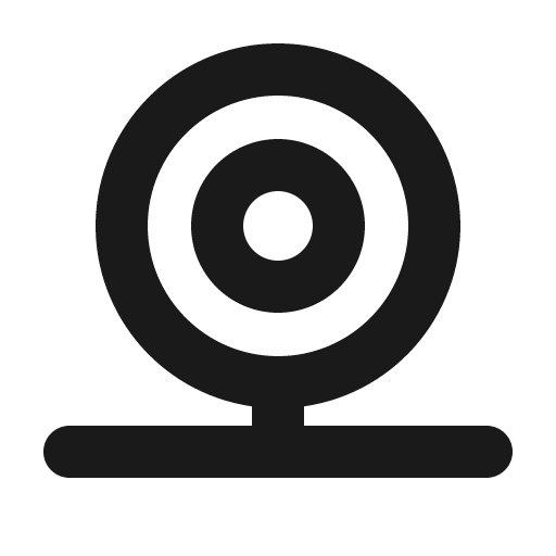 Webcam bold icon, bold style, from Phosphor