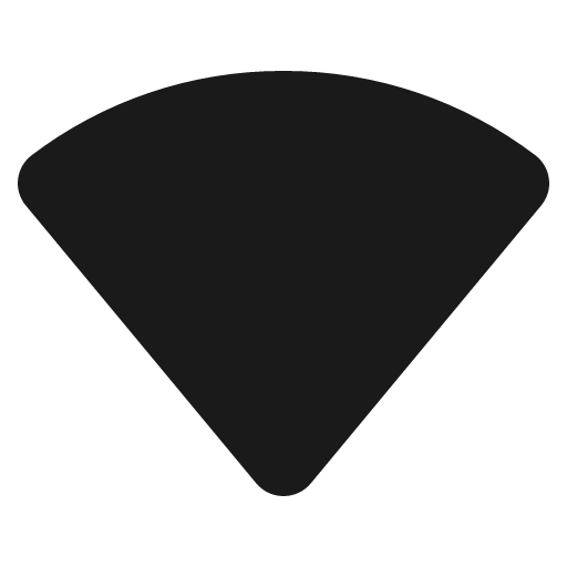 Wifi high fill icon, filled style, from Phosphor