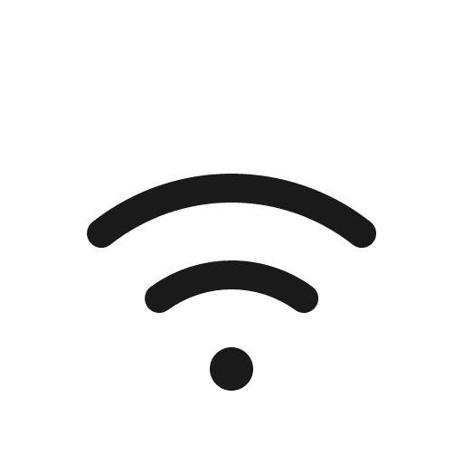 Wifi medium icon, solid style, from Phosphor