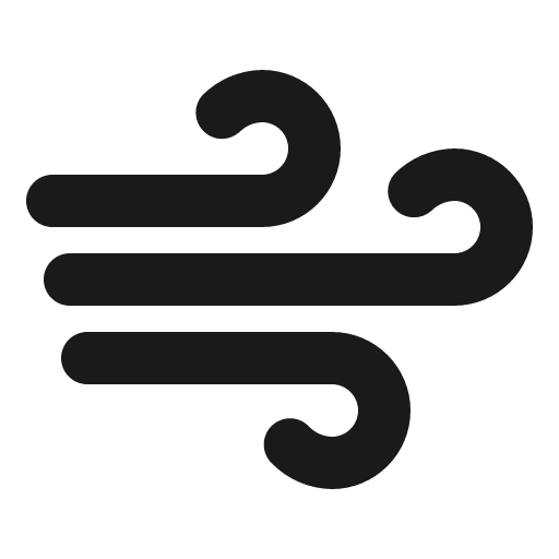 Wind bold icon, bold style, from Phosphor