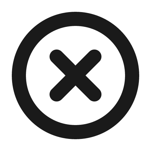 X circle bold icon, bold style, from Phosphor