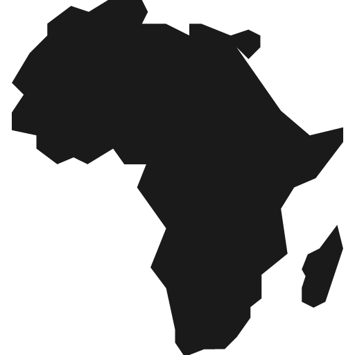Africa and madagascar icon, solid style, from Pinhead Map Icons