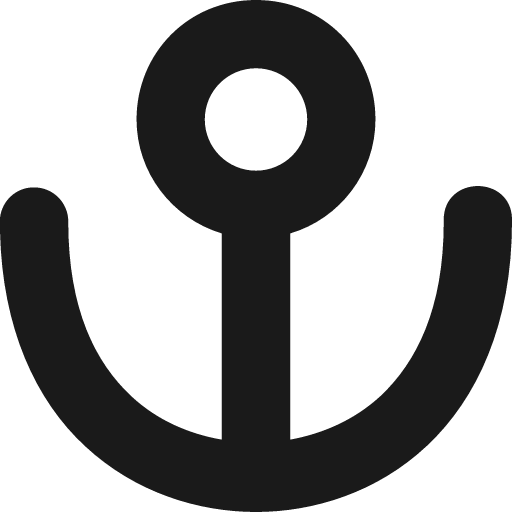 Anchor icon, solid style, from Pinhead Map Icons
