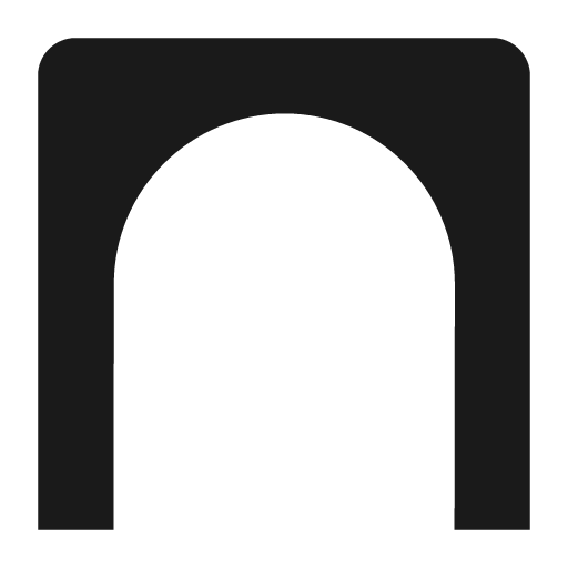 Arch icon, solid style, from Pinhead Map Icons