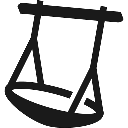 Basket swing icon, solid style, from Pinhead Map Icons