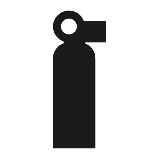 Bear spray can icon, solid style, from Pinhead Map Icons