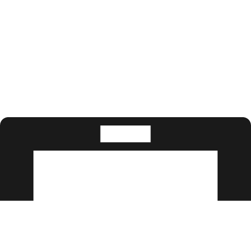 Bench with plaque icon, solid style, from Pinhead Map Icons