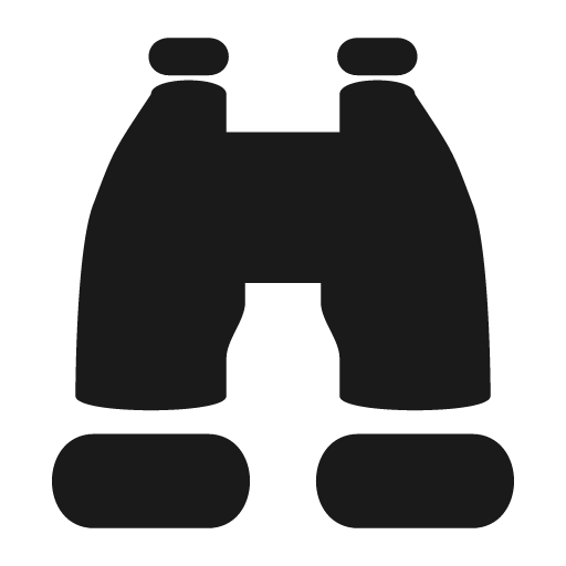 Binoculars icon, solid style, from Pinhead Map Icons