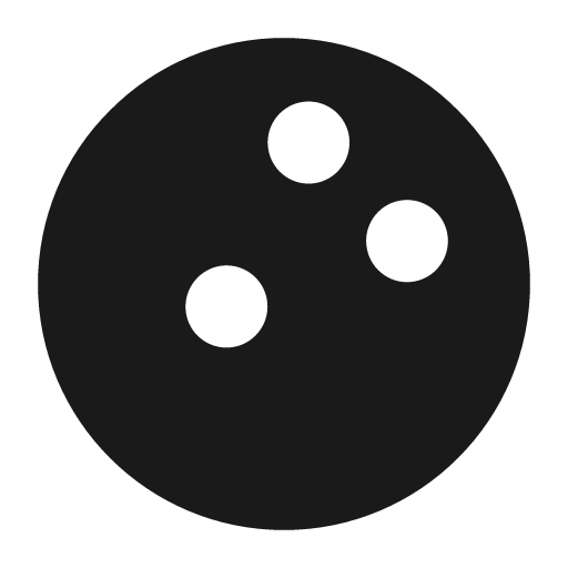 Bowling ball icon, solid style, from Pinhead Map Icons