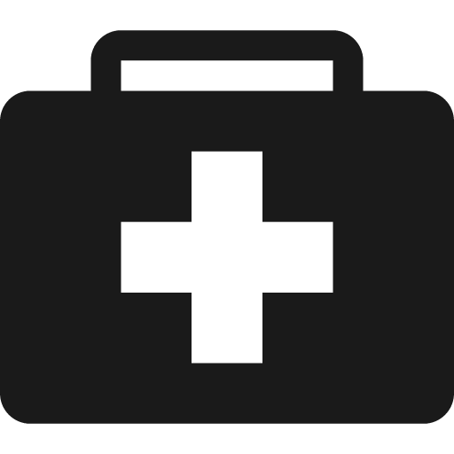 Briefcase with greek cross icon, solid style, from Pinhead Map Icons