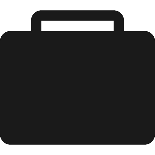 Briefcase icon, solid style, from Pinhead Map Icons