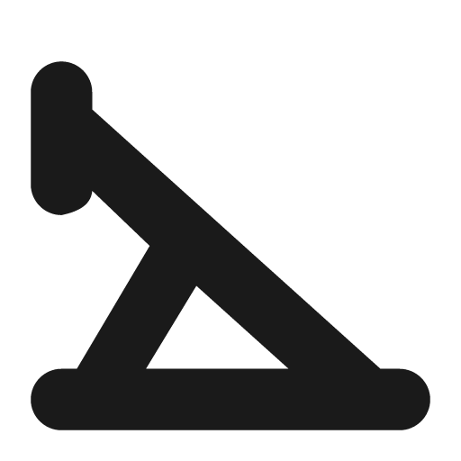 Buffer stop icon, solid style, from Pinhead Map Icons