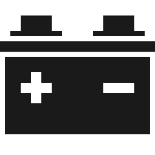 Car battery icon, solid style, from Pinhead Map Icons