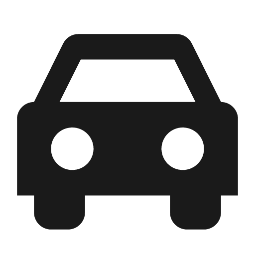 Car icon, solid style, from Pinhead Map Icons