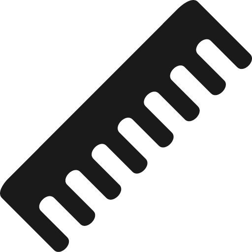 Comb icon, solid style, from Pinhead Map Icons