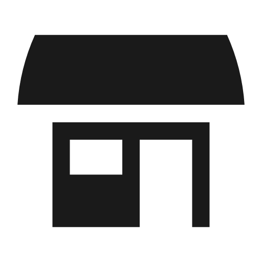 Commercial building icon, solid style, from Pinhead Map Icons
