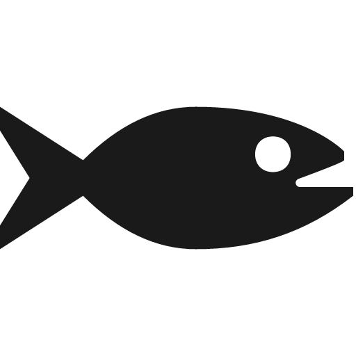 Fish icon, solid style, from Pinhead Map Icons