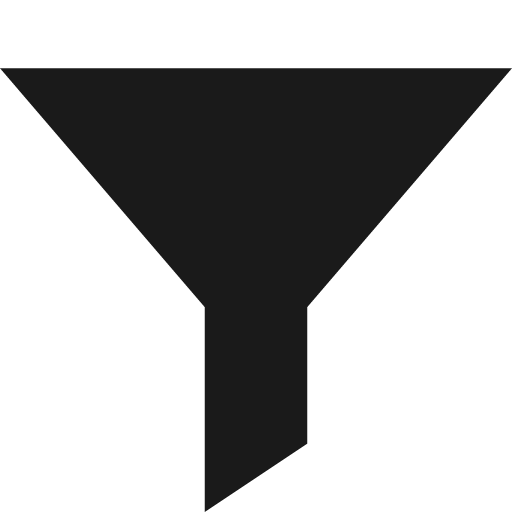 Funnel icon, solid style, from Pinhead Map Icons