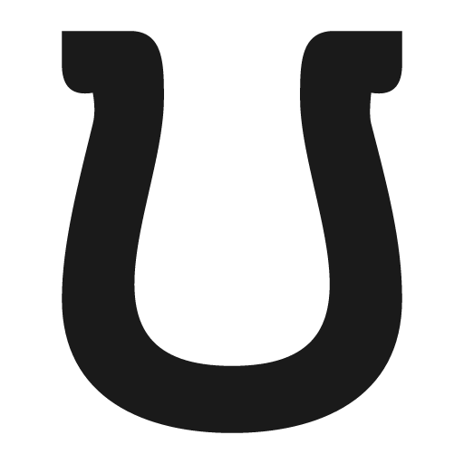 Horseshoe icon, solid style, from Pinhead Map Icons
