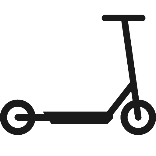 Kick scooter icon, solid style, from Pinhead Map Icons