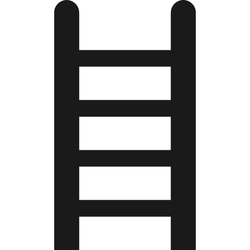 Ladder icon, solid style, from Pinhead Map Icons