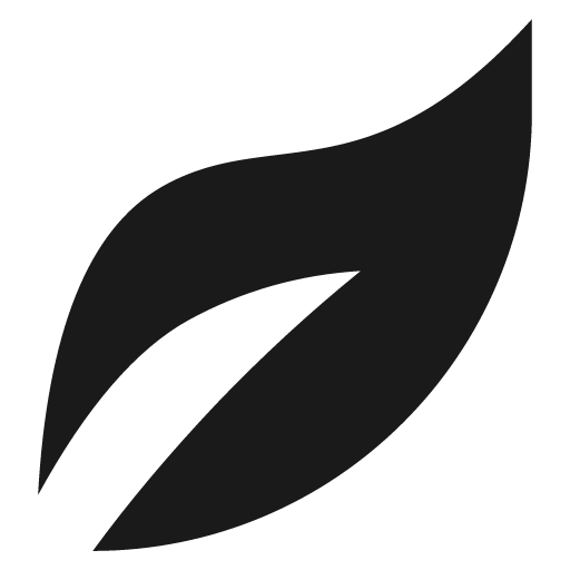 Leaf icon, solid style, from Pinhead Map Icons