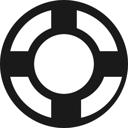 Life ring icon, solid style, from Pinhead Map Icons