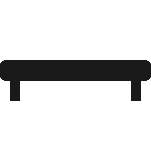 Low mounted beam icon, solid style, from Pinhead Map Icons
