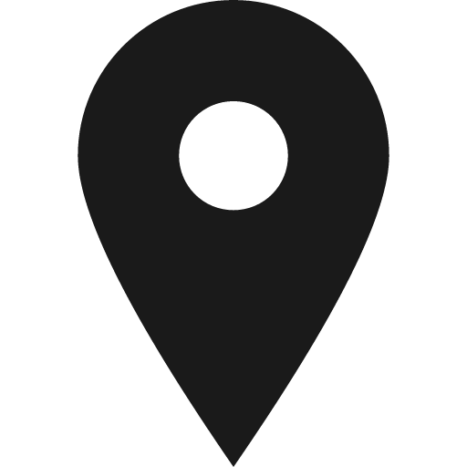 Map pin with dot icon, solid style, from Pinhead Map Icons