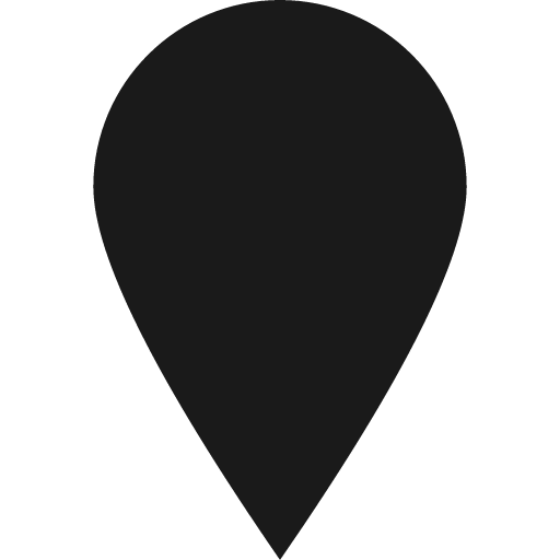 Map pin icon, solid style, from Pinhead Map Icons
