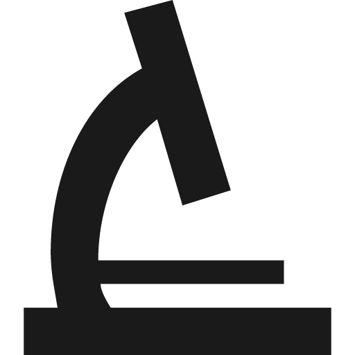 Microscope icon, solid style, from Pinhead Map Icons