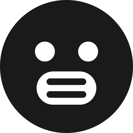 Nervous face in circle icon, solid style, from Pinhead Map Icons
