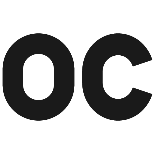 Oc uppercase icon, solid style, from Pinhead Map Icons