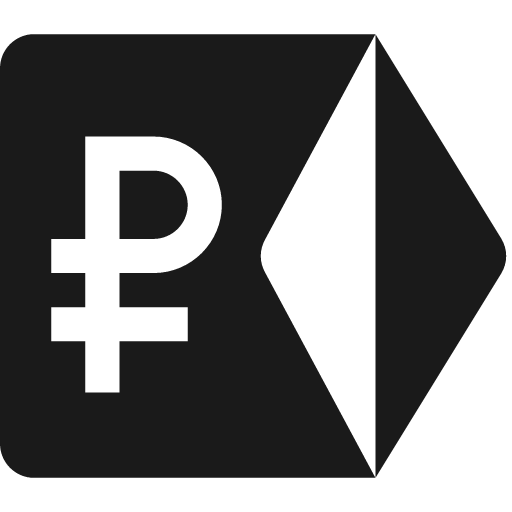 Open envelope right with ruble icon, solid style, from Pinhead Map Icons