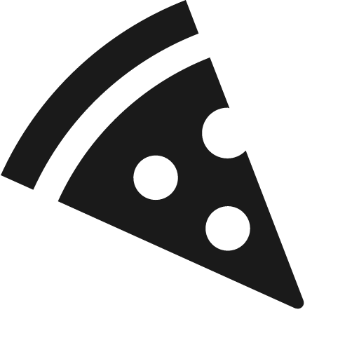 Pizza slice icon, solid style, from Pinhead Map Icons