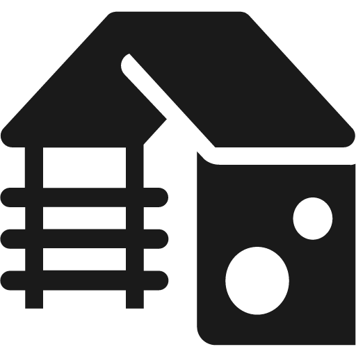Play shelter icon, solid style, from Pinhead Map Icons