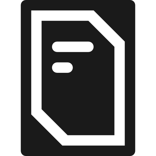 Poster box icon, solid style, from Pinhead Map Icons