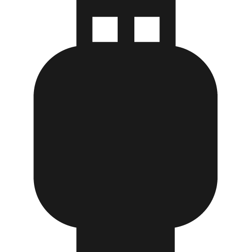 Propane tank icon, solid style, from Pinhead Map Icons