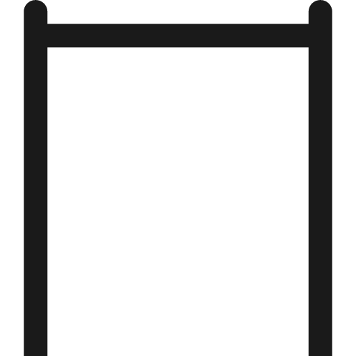 Pull up bar icon, solid style, from Pinhead Map Icons