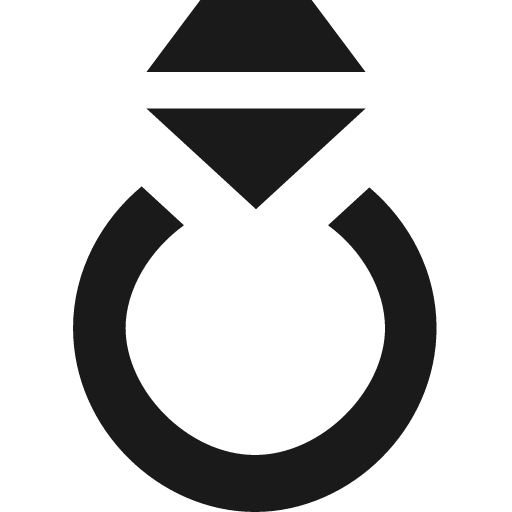 Ring with jewel icon, solid style, from Pinhead Map Icons