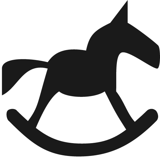 Rocking horse icon, solid style, from Pinhead Map Icons