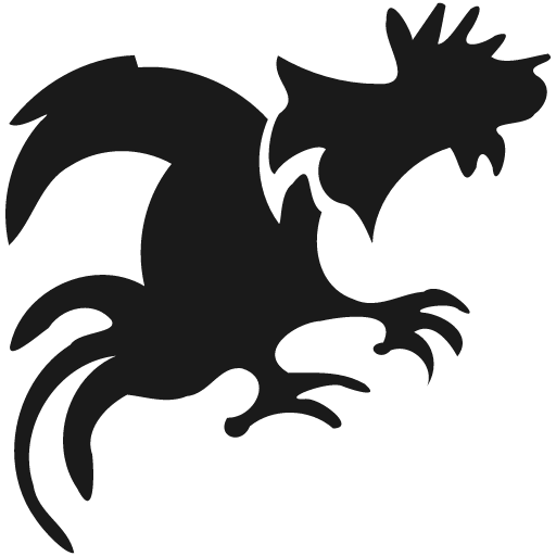 Rooster fighting icon, solid style, from Pinhead Map Icons