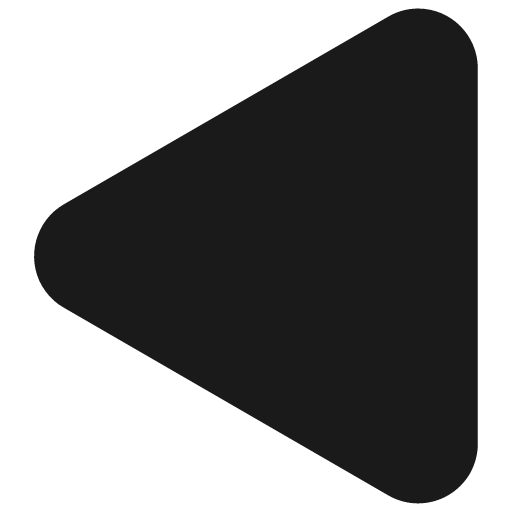 Rounded triangle left icon, solid style, from Pinhead Map Icons